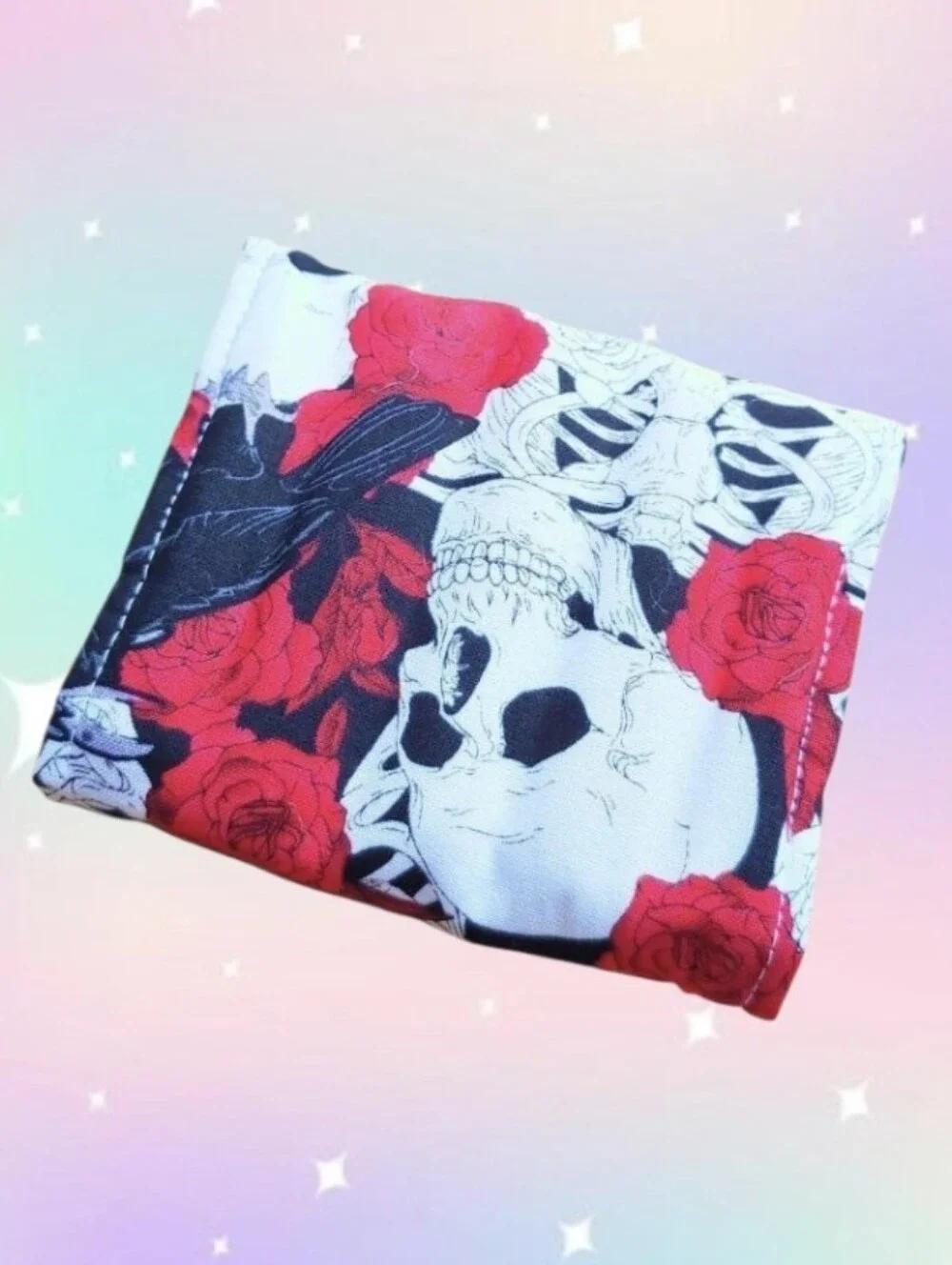 Essential Oil Roller Bottle Wallet - Skulls Crows Roses
